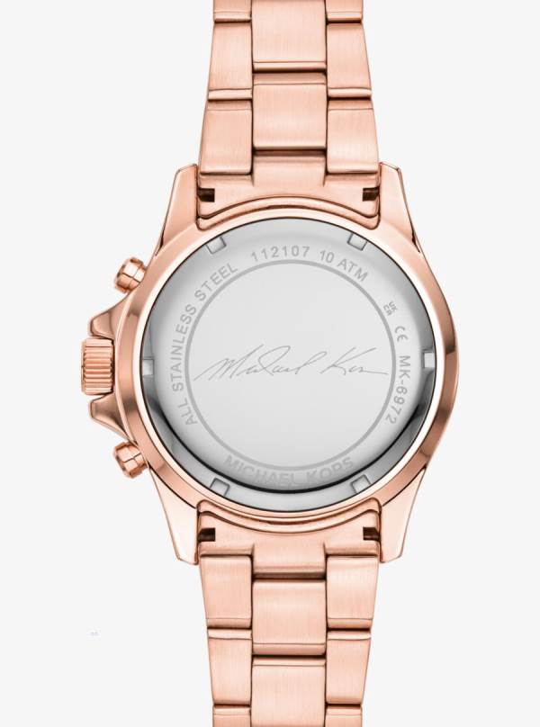 Damske Rose Gold-tone Hodinky Michael Kors Oversized Everest Pavé Ruzove Zlate - Hodinky Michael Kors Nejlevnejsi | ZMTKQ-9401